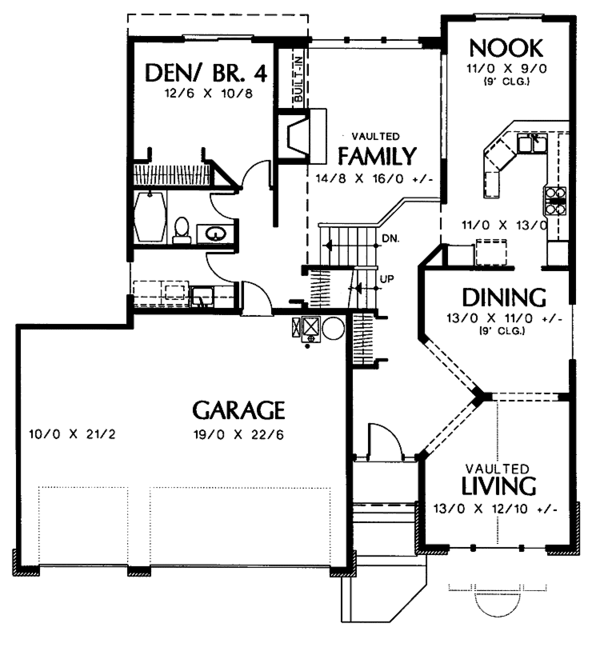 House Design - Contemporary Floor Plan - Main Floor Plan #48-749
