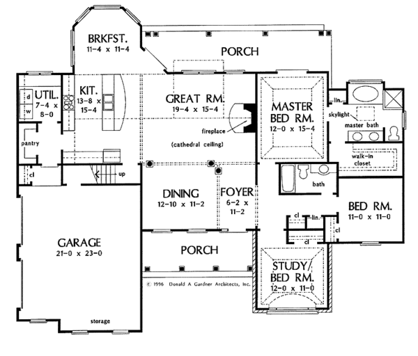 House Plan Design - Country Floor Plan - Main Floor Plan #929-260