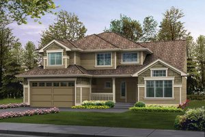 Craftsman Exterior - Front Elevation Plan #132-265