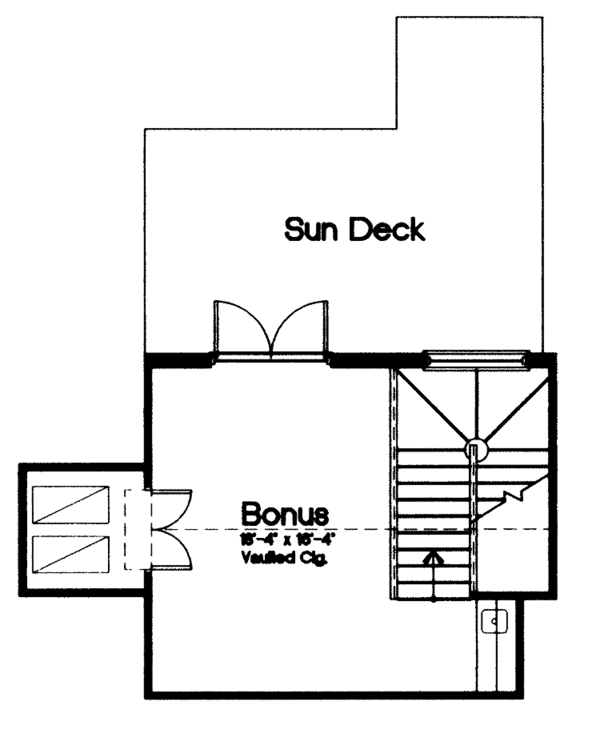 Architectural House Design - Craftsman Floor Plan - Upper Floor Plan #417-742