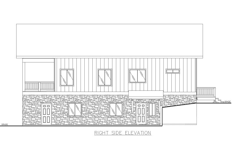 Home Plan - Exterior - Other Elevation 1 for Craftsman House Plan #117-1071 - 3 bed, 3 bath