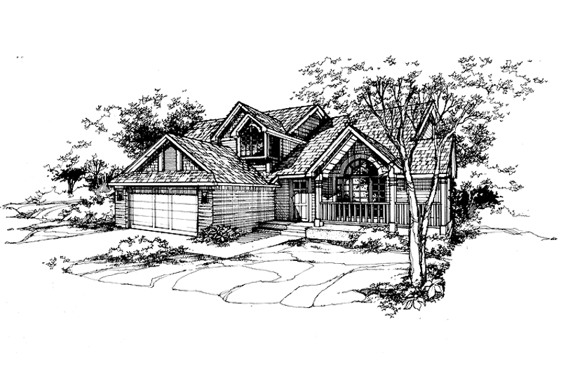 Dream House Plan - Country Exterior - Front Elevation Plan #320-748