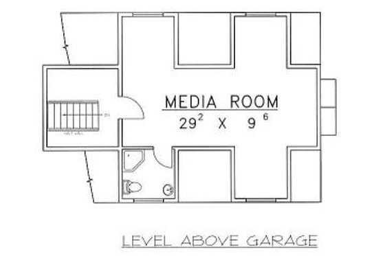 Floor Plan - Other Floor for Bungalow House Plan #117-514 - 5 bed, 4.5 bath