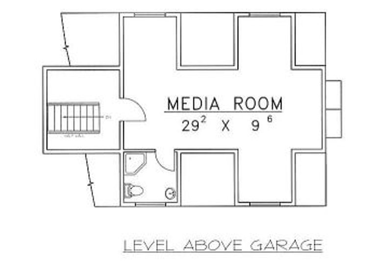 Dream House Plan - Floor Plan - Other Floor for Bungalow House Plan #117-514 - 5 bed, 4.5 bath