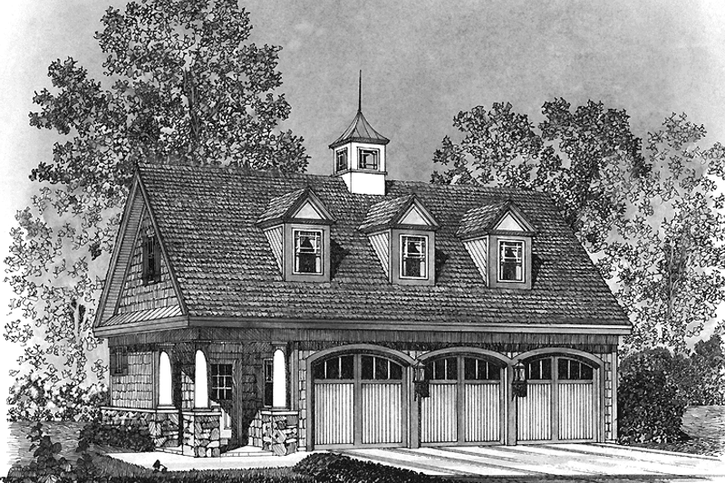 Home Plan - Country Exterior - Front Elevation Plan #1016-76