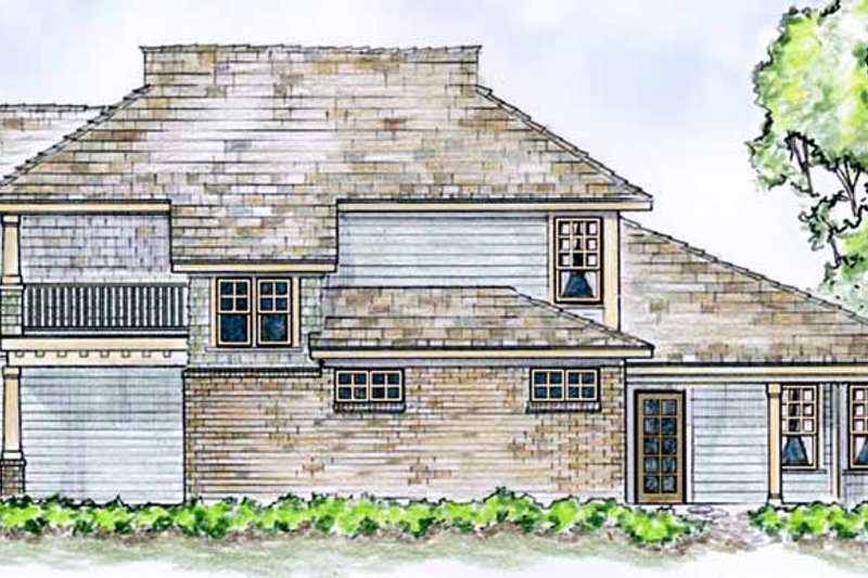 Dream House Plan - Exterior - Rear Elevation for Country House Plan #410-3565 - 4 bed, 3 bath