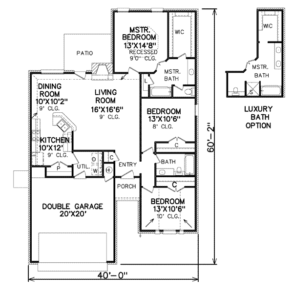 Traditional Floor Plan - Main Floor Plan #65-485