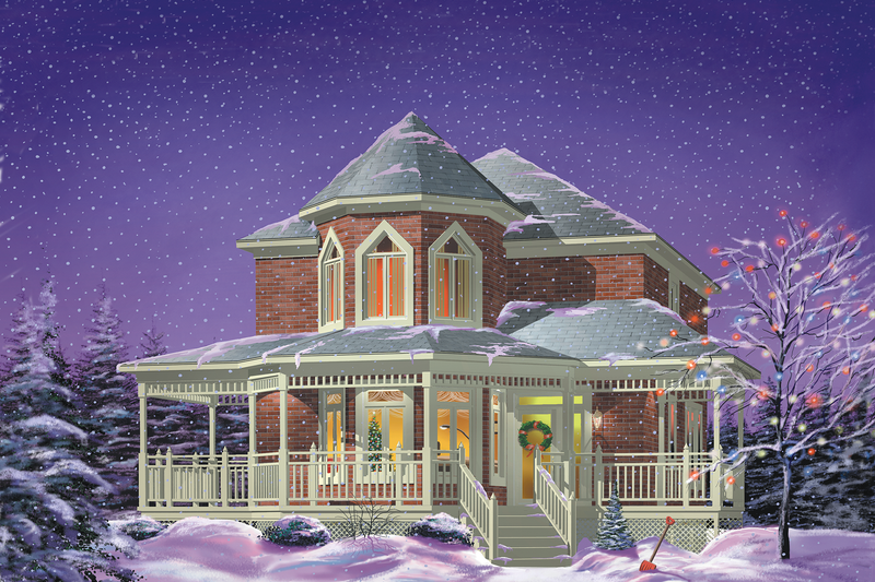 Home Plan - Victorian Exterior - Front Elevation Plan #25-2045