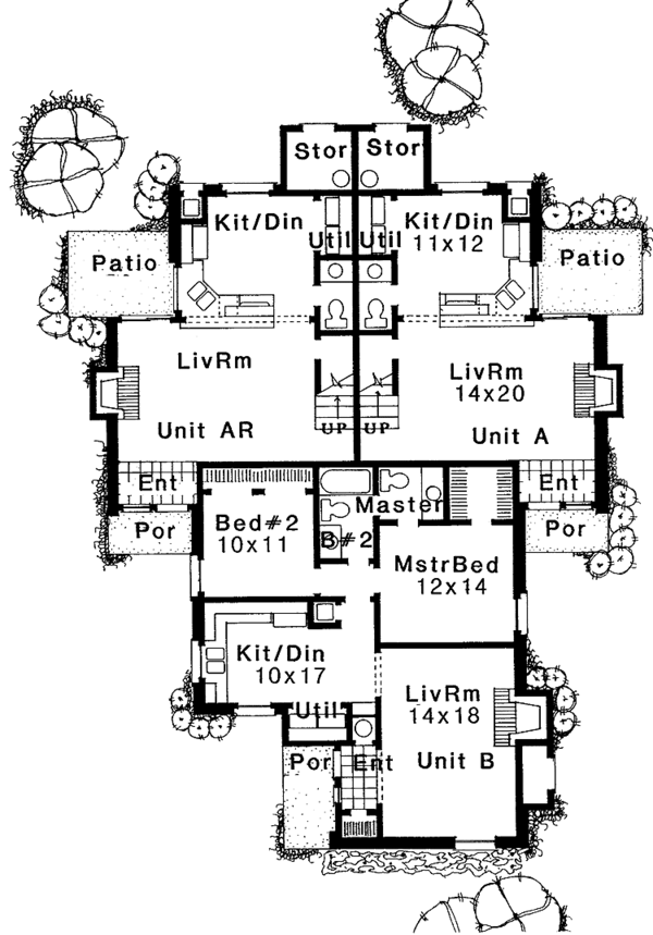 House Plan Design - Contemporary Floor Plan - Main Floor Plan #310-1139