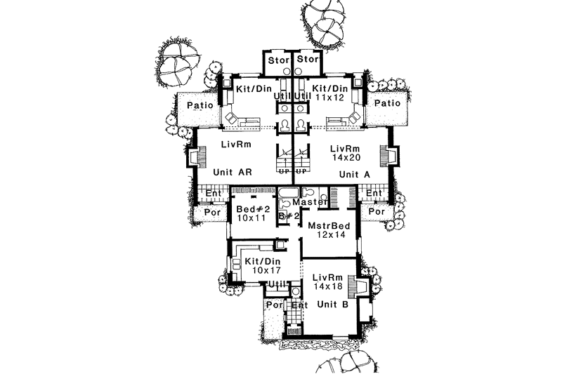 Dream House Plan - Floor Plan - Main Floor for Contemporary House Plan #310-1139 - 6 bed, 4 bath