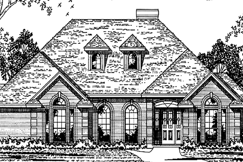 Architectural House Design - Country Exterior - Front Elevation Plan #42-693