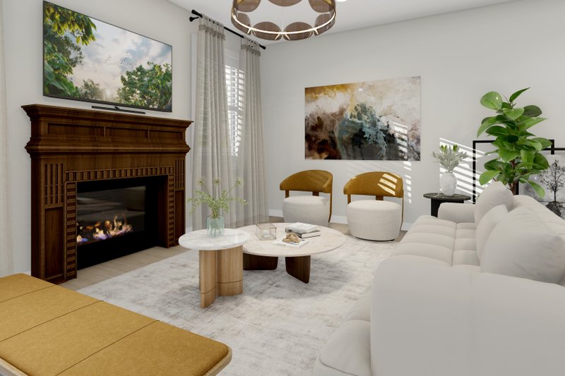 House Design - Interior - Family Room for Traditional House Plan #1060-226 - 3 bed, 2 bath