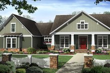 Architectural House Design - Craftsman Exterior - Front Elevation Plan #21-438
