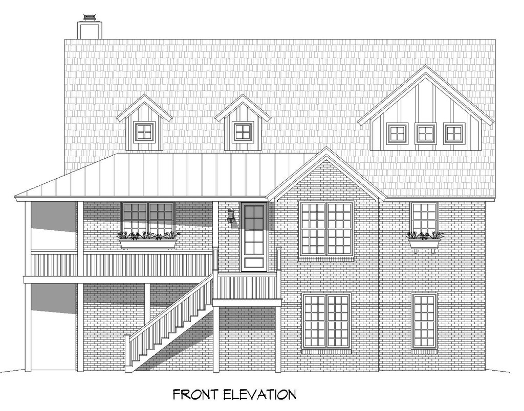 Southern Style House Plan - 3 Beds 2 Baths 3101 Sq/Ft Plan #932-827 ...