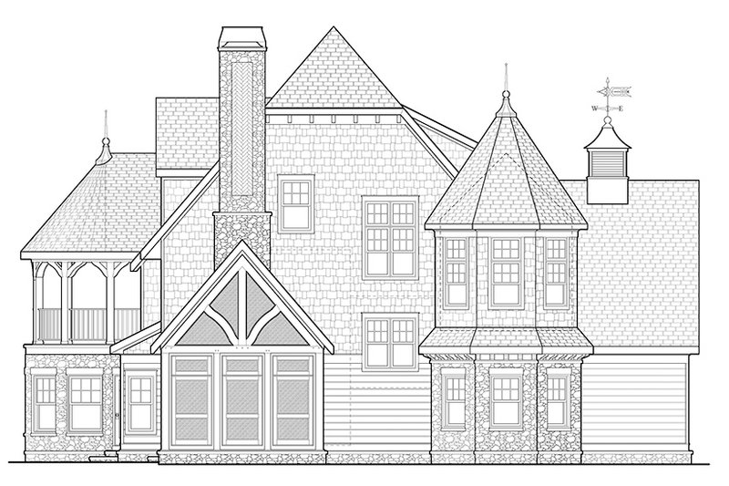 Home Plan - Exterior - Other Elevation 1 for Craftsman House Plan #928-34 - 3 bed, 3 bath