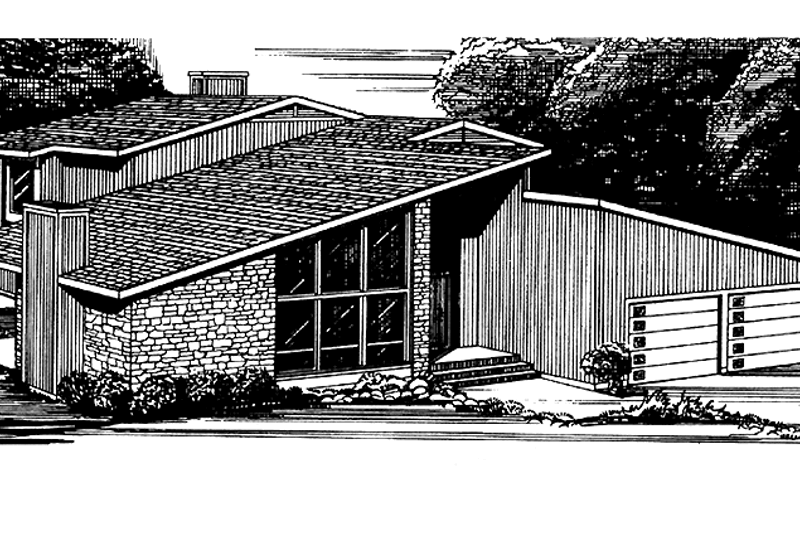 Dream House Plan - Prairie Exterior - Front Elevation Plan #320-1299