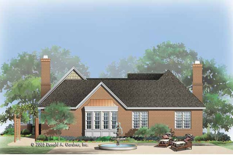 Home Plan - Exterior - Rear Elevation for Country House Plan #929-773 - 3 bed, 2.5 bath