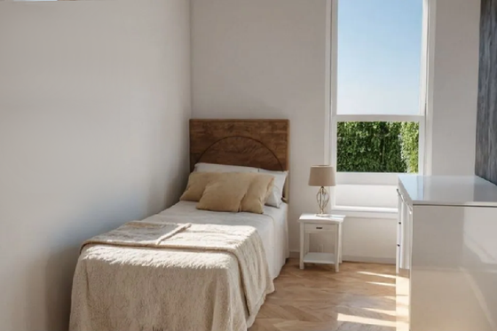 Interior - Bedroom for European House Plan #542-6 - 2 bed, 1 bath