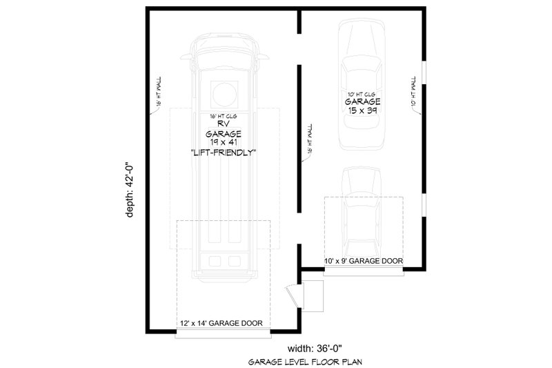 Dream House Plan - Floor Plan - Main Floor for Contemporary House Plan #932-1011, 0 bath