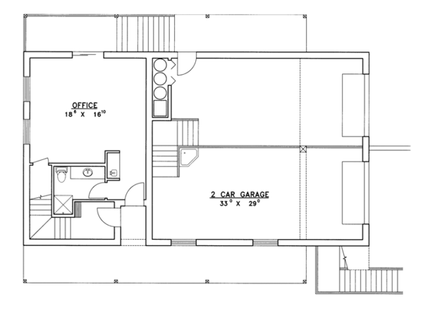 House Design - Contemporary Floor Plan - Lower Floor Plan #117-839