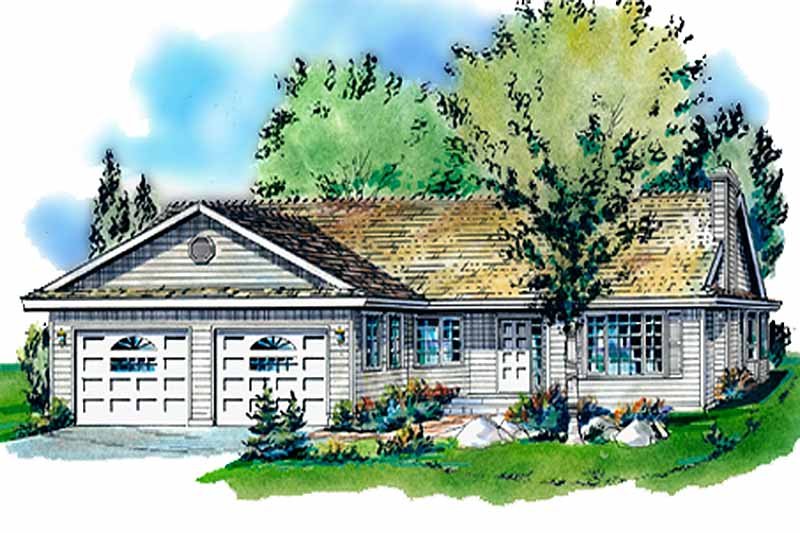 Dream House Plan - Traditional Exterior - Front Elevation Plan #18-186
