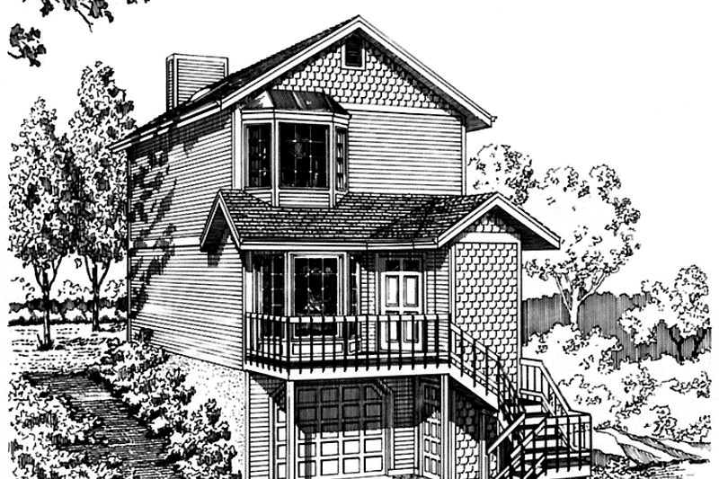 Dream House Plan - Country Exterior - Front Elevation Plan #320-786