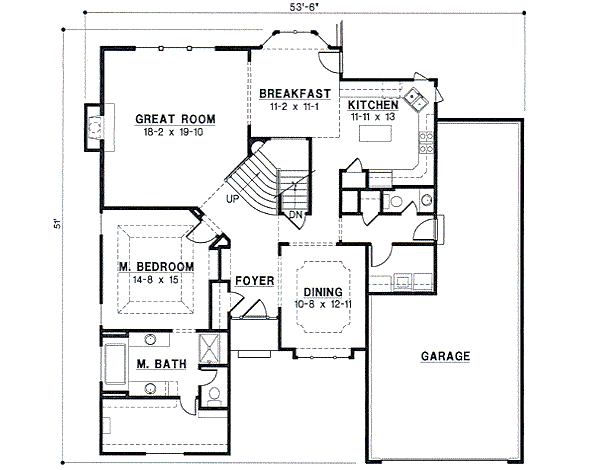 European Floor Plan - Main Floor Plan #67-222
