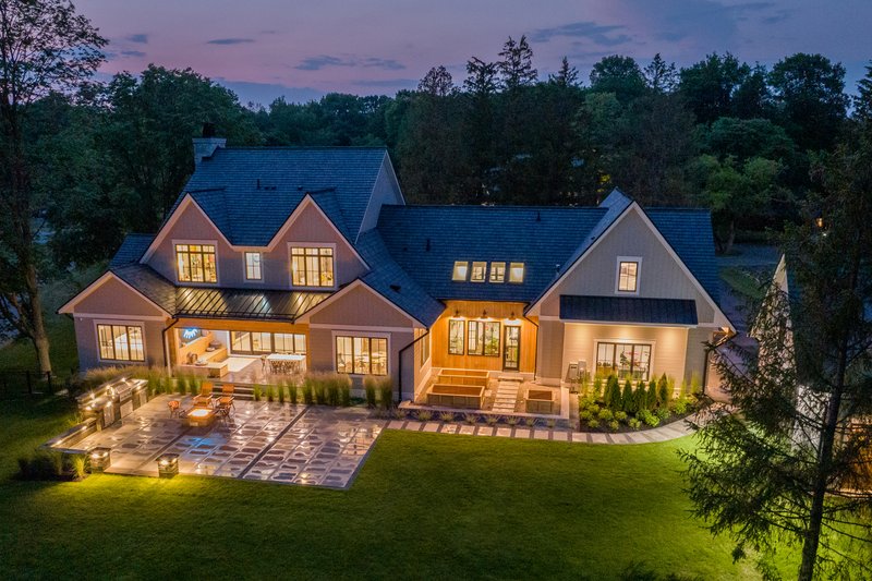 House Blueprint - Exterior - Rear Elevation 1 for Farmhouse House Plan #928-340 - 4 bed, 3.5 bath