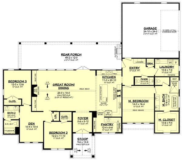 Farmhouse Floor Plan - Main Floor Plan #430-402