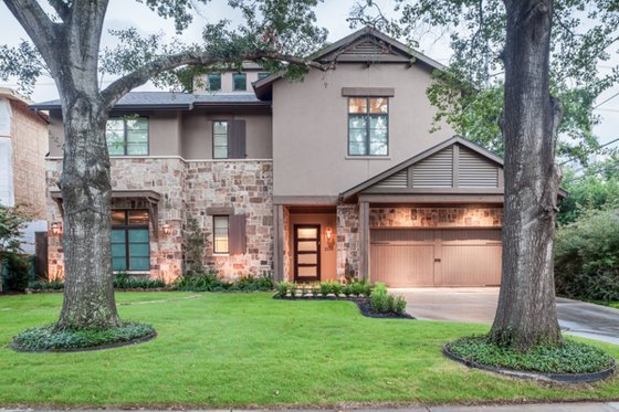 Exterior - Front Elevation for European House Plan #449-22 - 5 bed, 5 bath