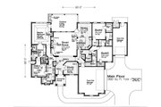 European Style House Plan - 3 Beds 2.5 Baths 2682 Sq/Ft Plan #310-1291 