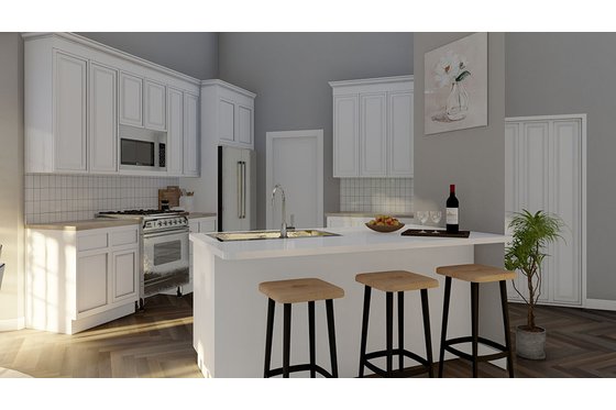 Interior - Kitchen 1 for Country House Plan #17-176 - 3 bed, 2.5 bath