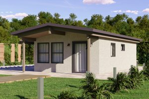 Exterior - Front Elevation 3 for Traditional House Plan #1106-124 - 1 bed, 1 bath