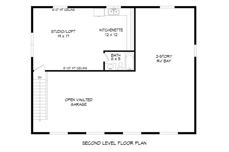 Dream House Plan - Floor Plan - Upper Floor for Country House Plan #932-92, 1 bath