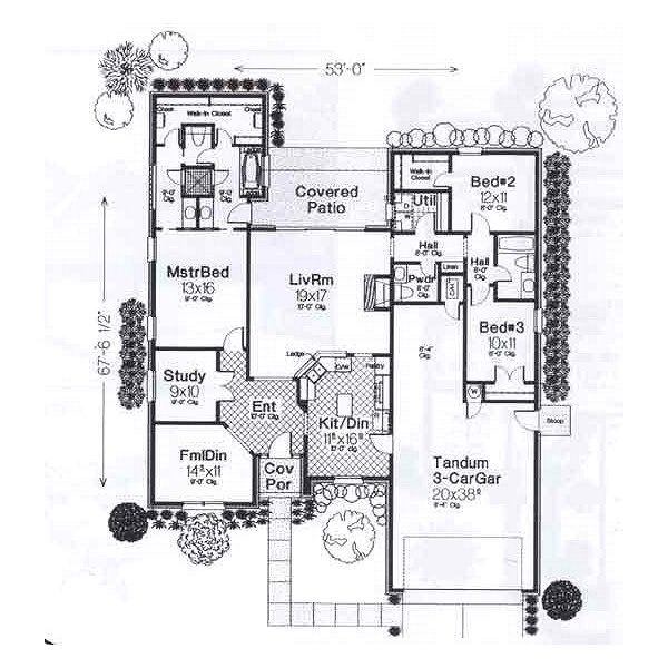 European Floor Plan - Main Floor Plan #310-906