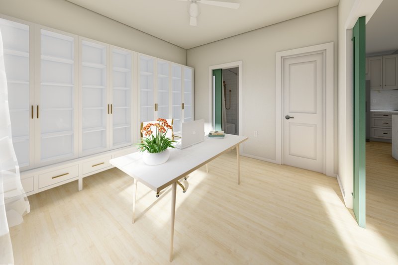 Dream House Plan - Interior - Bedroom 1 for Farmhouse House Plan #126-175 - 2 bed, 2 bath