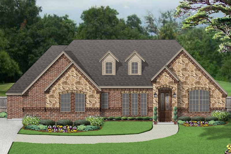 Home Plan - European Exterior - Front Elevation Plan #84-593