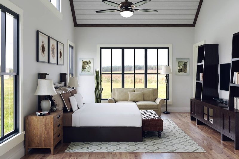 House Plan Design - Interior - Master Bedroom for Farmhouse House Plan #54-575 - 3 bed, 2.5 bath