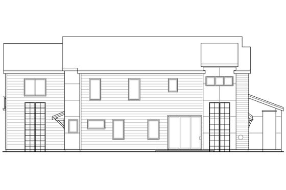 Exterior - Other Elevation for Contemporary House Plan #124-1131 - 3 bed, 3 bath