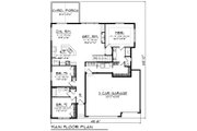 Ranch Style House Plan - 3 Beds 2 Baths 1742 Sq/Ft Plan #70-1491 