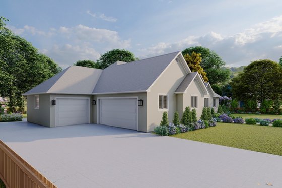 Exterior - Other Elevation for Ranch House Plan #1060-26 - 5 bed, 3.5 bath