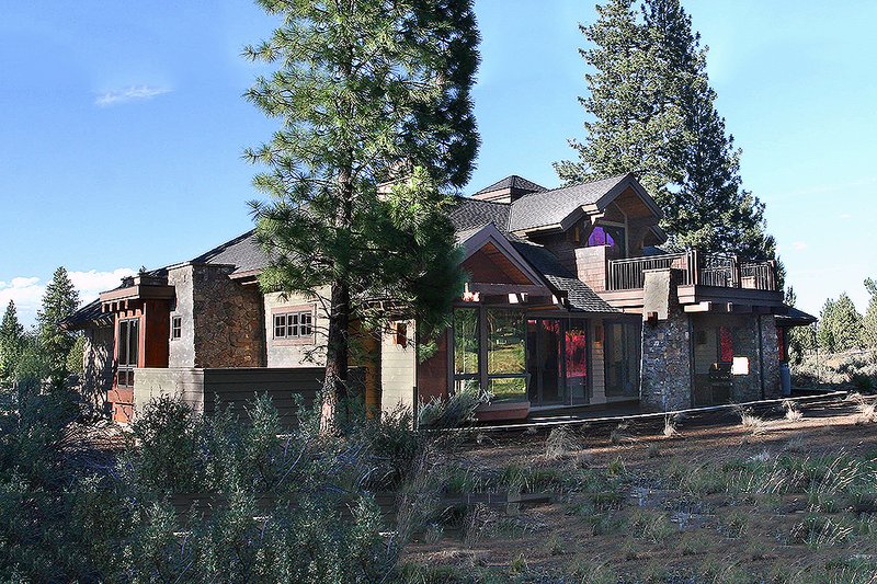 Architectural House Design - Exterior - Rear Elevation for Craftsman House Plan #892-7 - 4 bed, 3.5 bath
