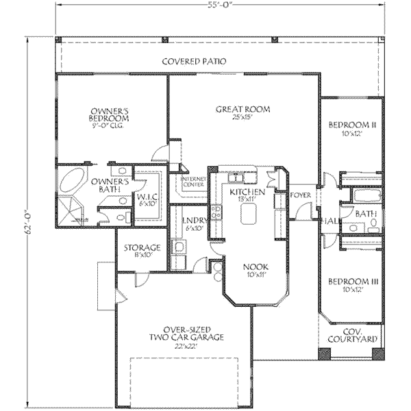 Traditional Floor Plan - Main Floor Plan #24-215