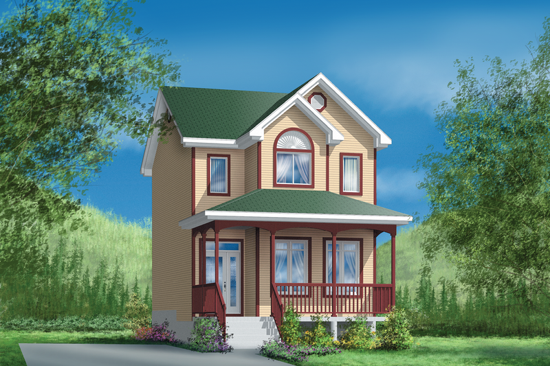 Dream House Plan - Farmhouse Exterior - Front Elevation Plan #25-2063
