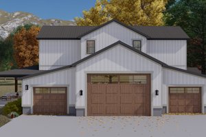Exterior - Front Elevation 3 for Farmhouse House Plan #1060-118 - 2 bed, 2.5 bath