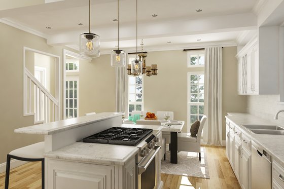 Interior - Kitchen 1 for Southern House Plan #45-601 - 1 bed, 1.5 bath