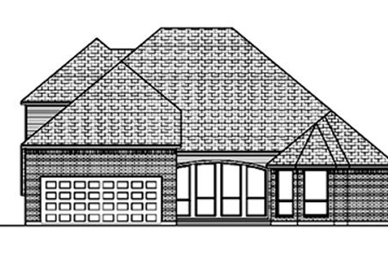 Home Plan - Exterior - Rear Elevation for European House Plan #84-395 - 3 bed, 4 bath