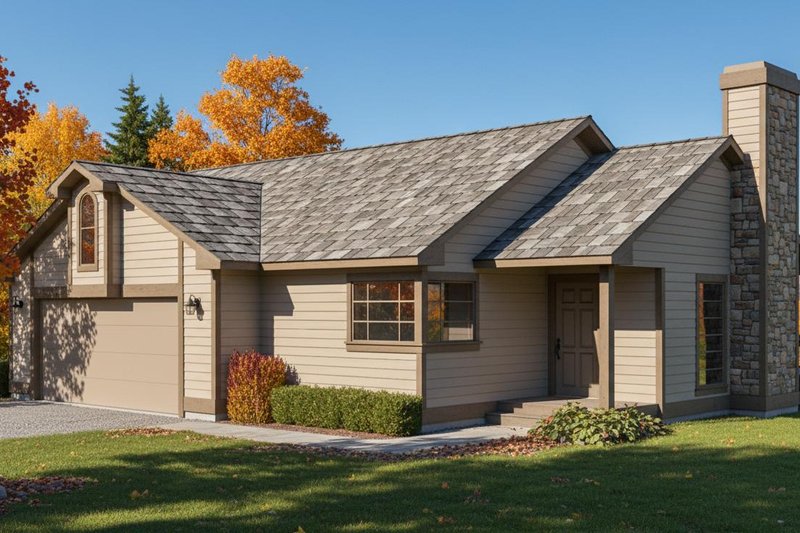 House Blueprint - Traditional Exterior - Front Elevation Plan #87-104