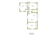 Mediterranean Style House Plan - 3 Beds 1 Baths 988 Sq/Ft Plan #1106-110 Floor 