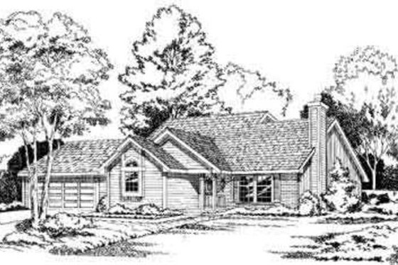 Exterior - Front Elevation for Traditional House Plan #312-120 - 3 bed, 3 bath